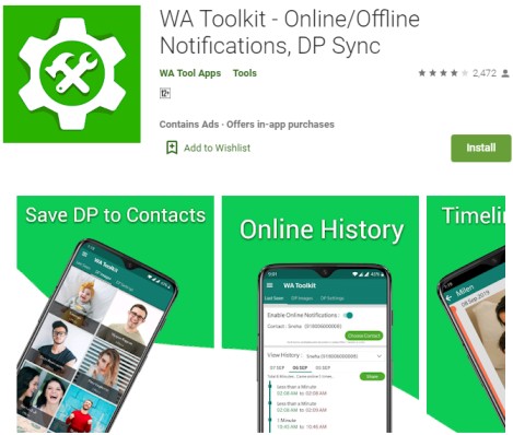 Online / Offline App in Whatsapp