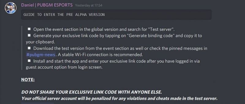How to get the invitation code for PUBG Mobile 1.2 beta