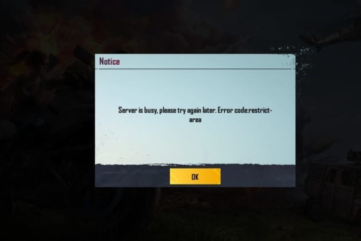 Server is Busy Please Try Again Later Error Code Restrict Area Pubg Mobile
