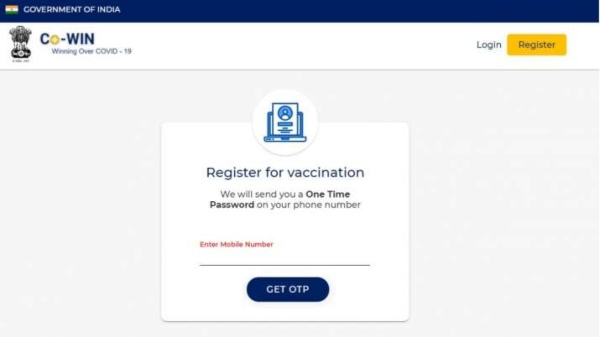 Cowin gov in registration login