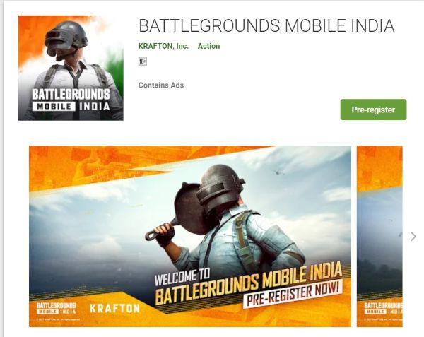 battleground mobile India pre-registration