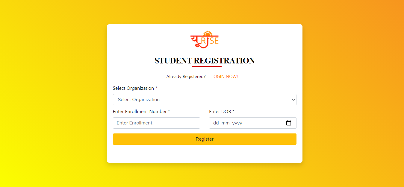 Urise Student registration
