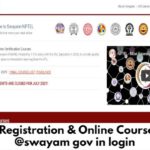 NPTEL Swayam Login - NPTEL Registration & Online Course Login @swayam gov in login
