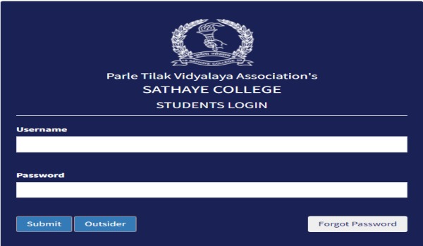 Sathaye College student login